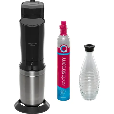 SodaStream Crystal 3.0 / Wassersprudler / 1x Glasflasche 0,615 L / 1x CO2-Gas 