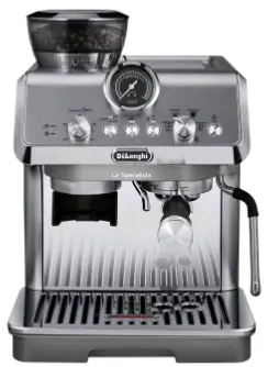 DeLonghi EC9255.M La Specialista Arte Evo silber / Hebelkaffeemaschine / 1550 W / 1,7 l / 15 bar / Milchaufschäumer / Mahlwerk