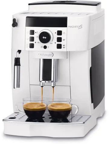 DeLonghi Magnifica ECAM 21.117.W weiß / Kaffeevollautomat / 1450 W / 15 bar / 1,8 l / Behälter 250 g 