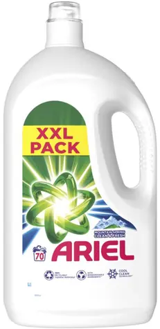 Ariel Mountain Spring 70 Dosen 3,5 l / Flüssiges Waschgel für saubere und duftende Wäsche ohne Flecken 