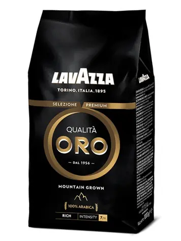 Lavazza Qualita Oro Mountain Grown 1 kg / Kaffeebohnen / 20 % Arabica & 80 % Robusta