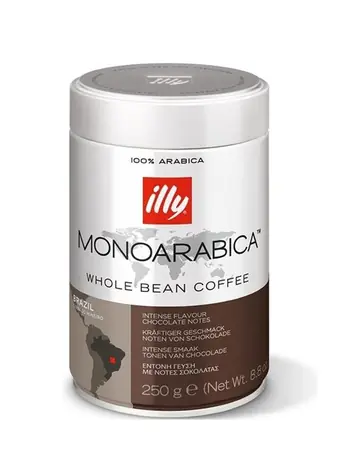 Illy Monoarabica Brazil 250 g / Kaffeebohnen / 100% Arabica / Dose / Restposten
