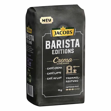 Jacobs Barista Editions Crema 1 kg / Kaffeebohnen / 60 % Arabica & 40 % Rubusta
