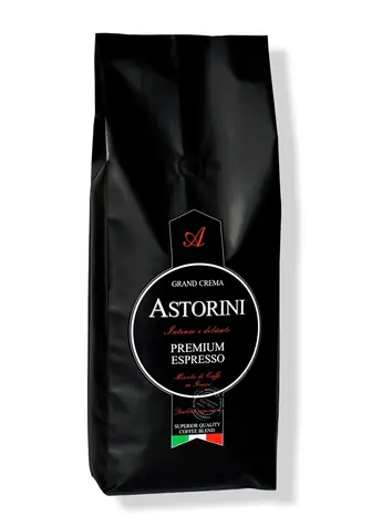 Astorini Premium Grand Crema 1 kg / Kaffeebohnen / 85 % Arabica & 15 % Robusta
