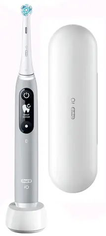 Oral-B iO Series 6 Grey Opal / Elektrische Zahnbürste / magnetisches iO / 5 Modi / AI / OLED 
