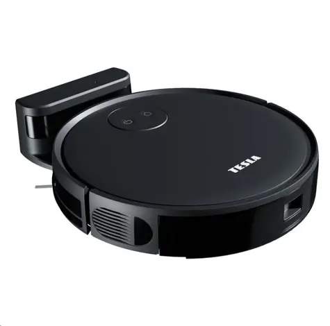 TESLA SMART Robot Vacuum AI100 schwarz / Roboterstaubsauger & Wischmopp / Abfallbehälter 300 ml / WLAN / Android & iOS
