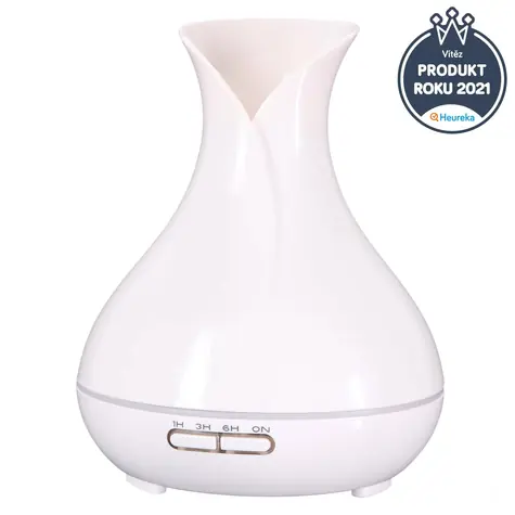 SIXTOL Vulcan weiß glänzend / Aromadiffusor / 350ml / 12 W 