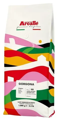 Arcaffe Gorgona 1 kg / Kaffeebohnen / 85 % Arabica & 18 % Robusta / Vakuumverpackt