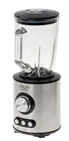 Adler AD 4078 silber / Standmixer / 800 W / 2 Geschwindigkeitsstufen / 1,5 l / Pulsfunktion / Angebot