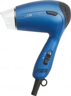 Clatronic HTD 3429 blau / Reise-Haartrockner / 1300W / 2 Geschwindigkeiten