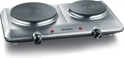 Severin DK 1014 silber / Herd / 2500W / 2 Platten