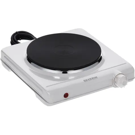 Severin KP 1091 weiß / Herd / 1500W / 1 Platte