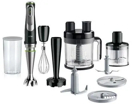 Braun MultiQuick 9 MQ 9187XLI silber / Stabmixer / 1200 W / 3 Geschwindigkeiten 