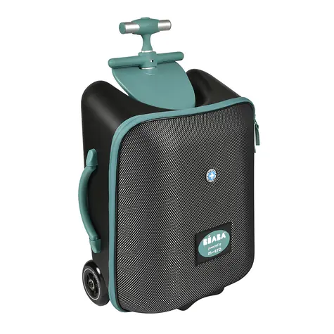 Beaba Koffer auf Rollen mit Sitz Eazy Green Blue