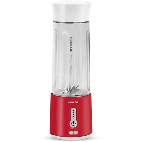 Sencor SBL 133OR rot / Tragbarer Smoothie-Mixer / 150 W / Integrierter Akku / 500 ml