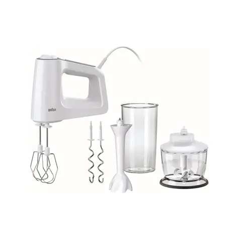 Braun MultiMix 3 HM3135 / Handmixer / 500 W / 5 Geschwindigkeiten / umfangreiches Zubehör