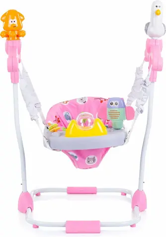 CHIPOLINO Kinderschaukel mit Spielzentrum Macarena rosa / ab 6 Monaten 