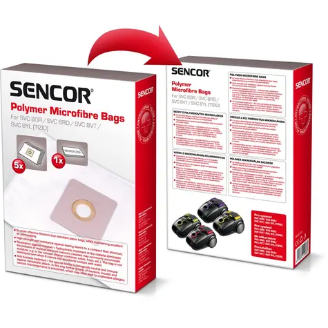 Sencor SVC 8 Staubsaugerbeutel (5 Stück) / Für SVC 8 Staubsauger