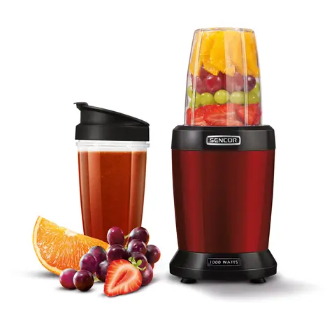 Sencor SNB 4301RD rot / Nutri-Mixer / 1000 W / 800 & 1000 ml