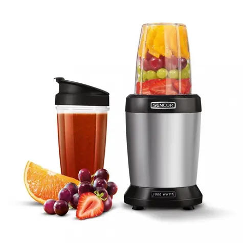 Sencor SNB 4302SS silber / Nutri-Mixer / 1000 W / 800 & 1000 ml