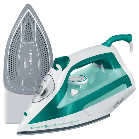 Sencor SSI 6100GR grün / Dampfbügeleisen / 2600 W / 470 ml