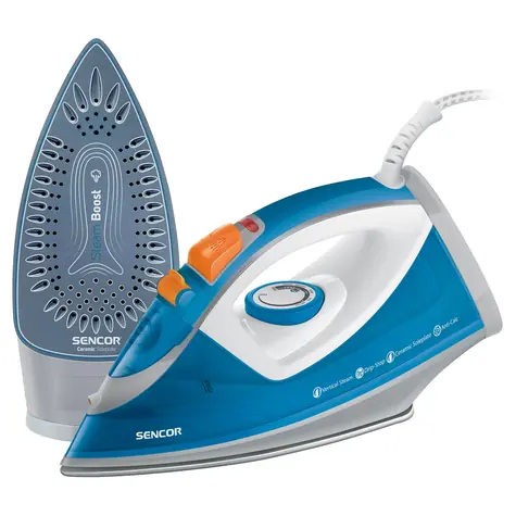 Sencor SSI 7710BL blau / Dampfbügeleisen / 2400 W / 300 ml
