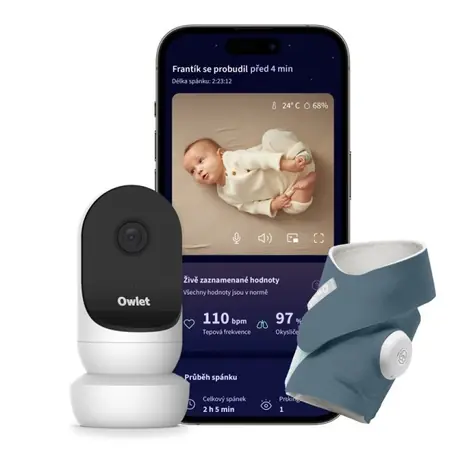 Owlet Dream Sock + Cam2 Bundle Bedtime Blue / Smart Socke + Kamera