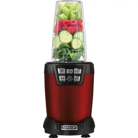 Sencor SNB 6600RD rot / Nutri-Mixer / 1200 W / 800 & 1000 ml