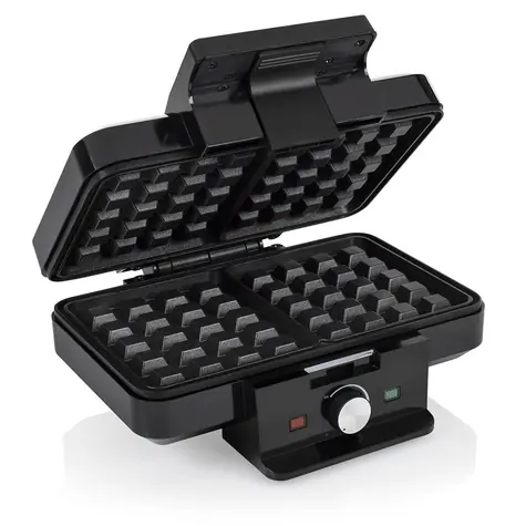 Tristar WF-1165 schwarz / Waffeleisen / 1000 W / Antihaft-Oberfläche