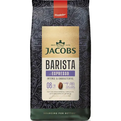 Jacobs Barista Espresso 1 kg / Zrnková káva / směs Arabica a Robusta 