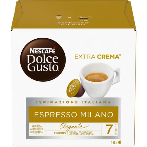 NESCAFÉ Dolce Gusto Espresso Milano 16 Stück / Kapselkaffee 