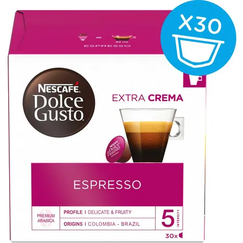 NESCAFÉ Dolce Gusto Espresso 30 Stück / Kapselkaffee 