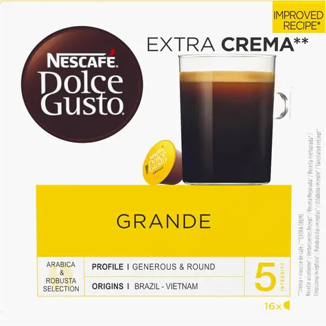 NESCAFÉ Dolce Gusto Grande 16 Stück / Kapselkaffee 