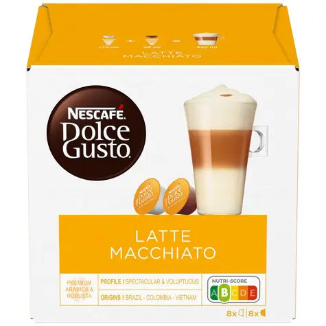 NESCAFÉ Dolce Gusto Latte Macchiato 16 Stück / Kapselkaffee / Nachverkauf