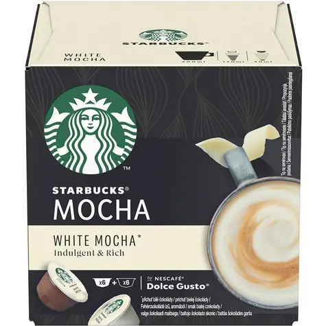 Starbucks Dolce Gusto Mocha White Mocha 12 Stück / Kapselkaffee 