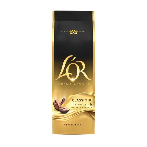 L'OR Crema Absolu Classique 500g / Kaffeebohnen / Mischung aus Arabica und Robusta 