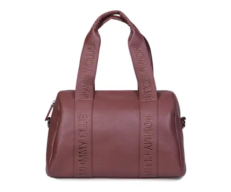 Childhome Wickeltasche Mommy Club Signature Veganes Leder Dunkelbraun
