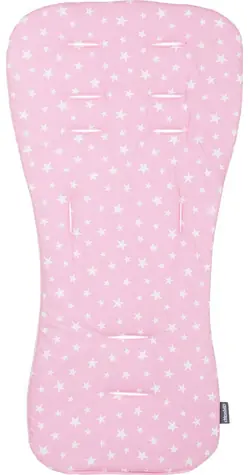 CHIPOLINO Weiche Kinderwagenmatte Rosa Sterne
