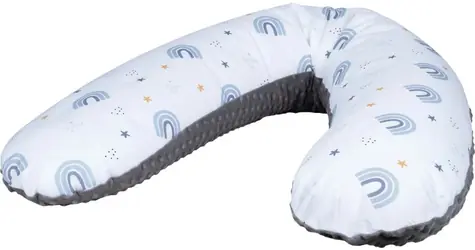 BUBABA Stillkissen Rainbow 170x35cm grau
