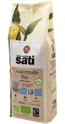 Les Cafés Sati Guatemala Bio Fairtrade 500 g / Kaffeebohnen / 100% Arabica 