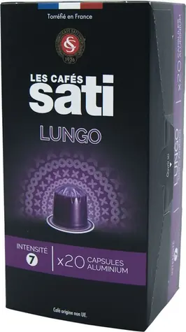 Les Cafés Sati Lungo Nespresso 20 Stück / Kapselkaffee  