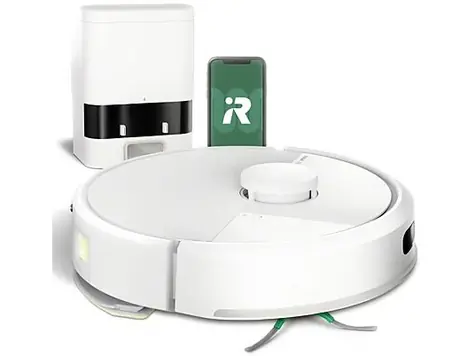 iRobot Roomba Combo 105 + AutoEmpty Dock weiß / Roboterstaubsauger / WLAN / Saugen & Wischen / 4460 mAh