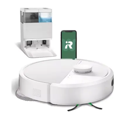 iRobot Roomba PLUS 405 Combo + AutoWash Dock weiß / Roboterstaubsauger / WLAN / Saugen & Wischen / 5000 mAh
