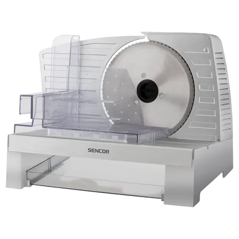 Sencor SFS 3050SL weiß / Elektrischer Allesschneider / Schnittbreite: 0-23 mm / Scheibe:  170 mm / 100W
