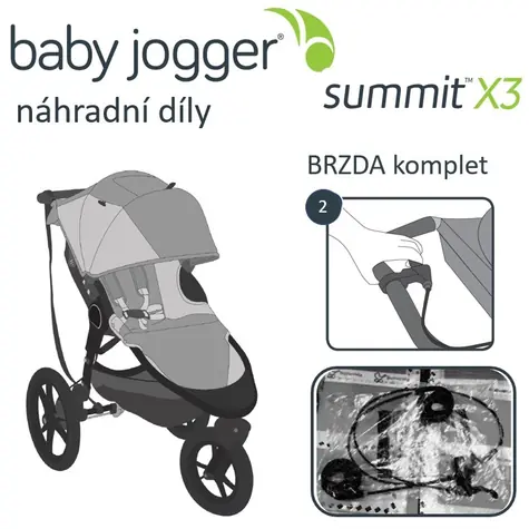 BabyJogger BREMSE komplett SUMMIT X3