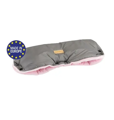 Bomimi FLAPI Premium Muff, grau-pink