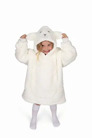 Cozy Noxxiez Sheep - warme TV-Sweatdecke mit Kapuze / 3 - 6 Jahre