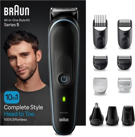 Ausgepackt - Braun MGK5445 Series 5 / Trimmer / Ganzkörper / 0,5-21 mm / Laufzeit bis zu 100 Min. / ausgepackt