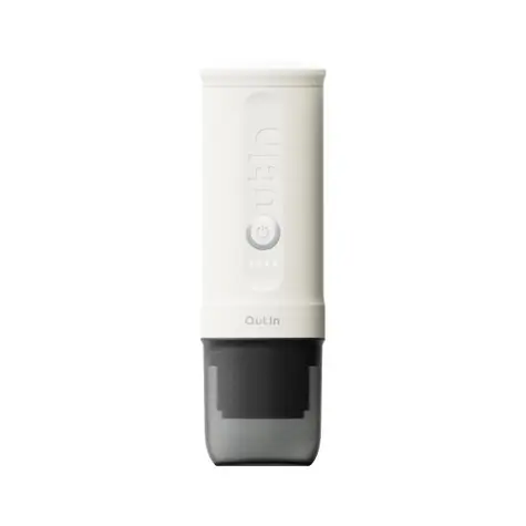 Outin Nano Tragbare, wiederaufladbare Espressomaschine, Weiß / Akku 7500 mAh / 80 ml / USB-C