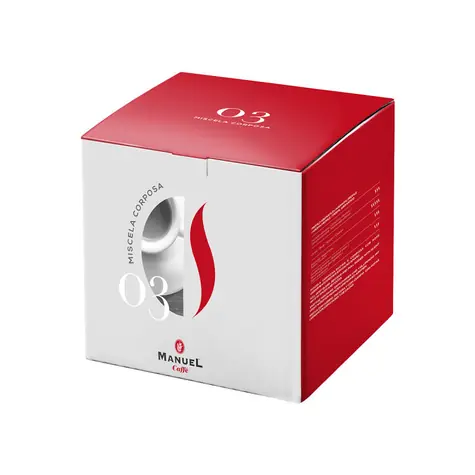 Manuel Caffé Miscela Corposa 50 Stück / Kapselkaffee für Espresso Point / Kapselkaffee